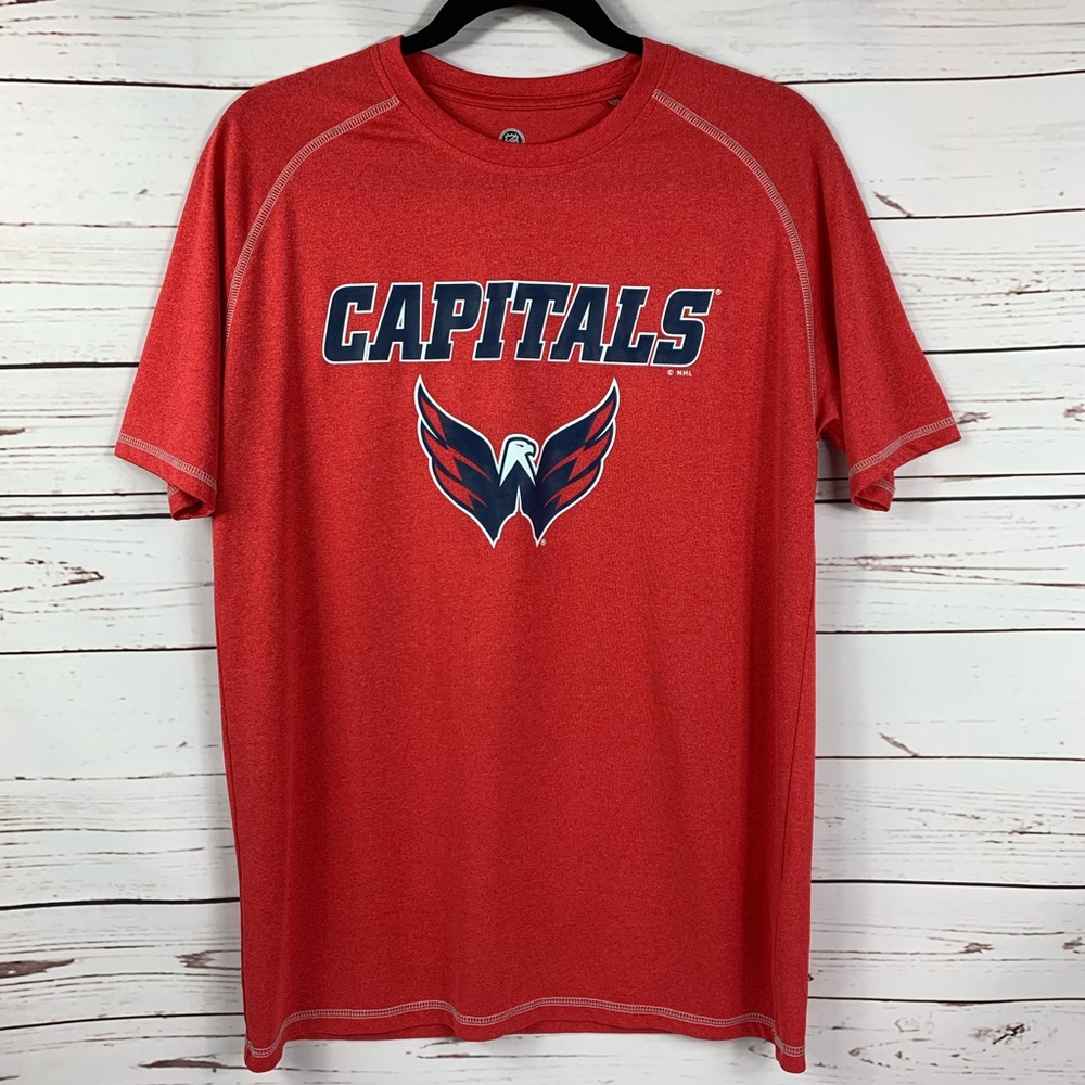 NHL Shirt Washington Capitols Short Sleeve Shirt